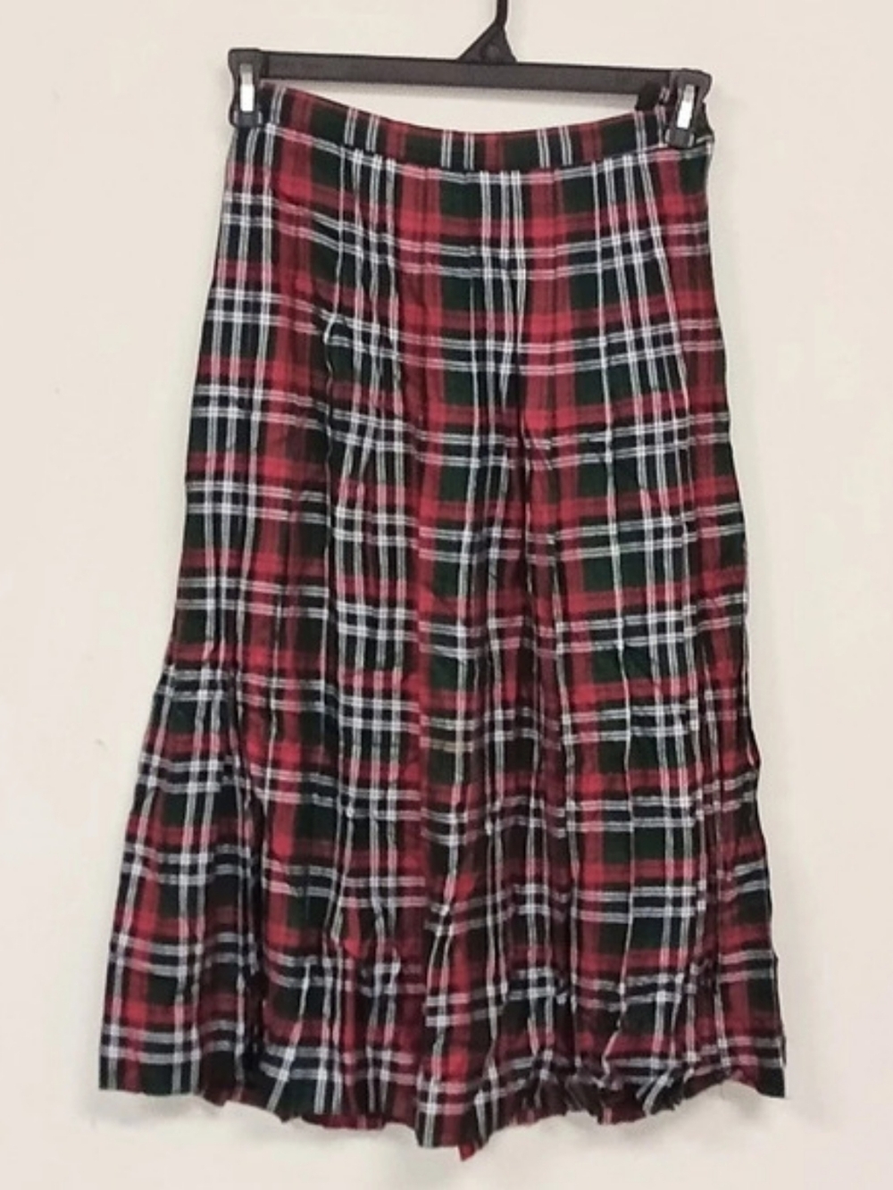 Vintage Susan Bristol Tartan Plaid Pleated Skirt Women's 8P Preppy Academia